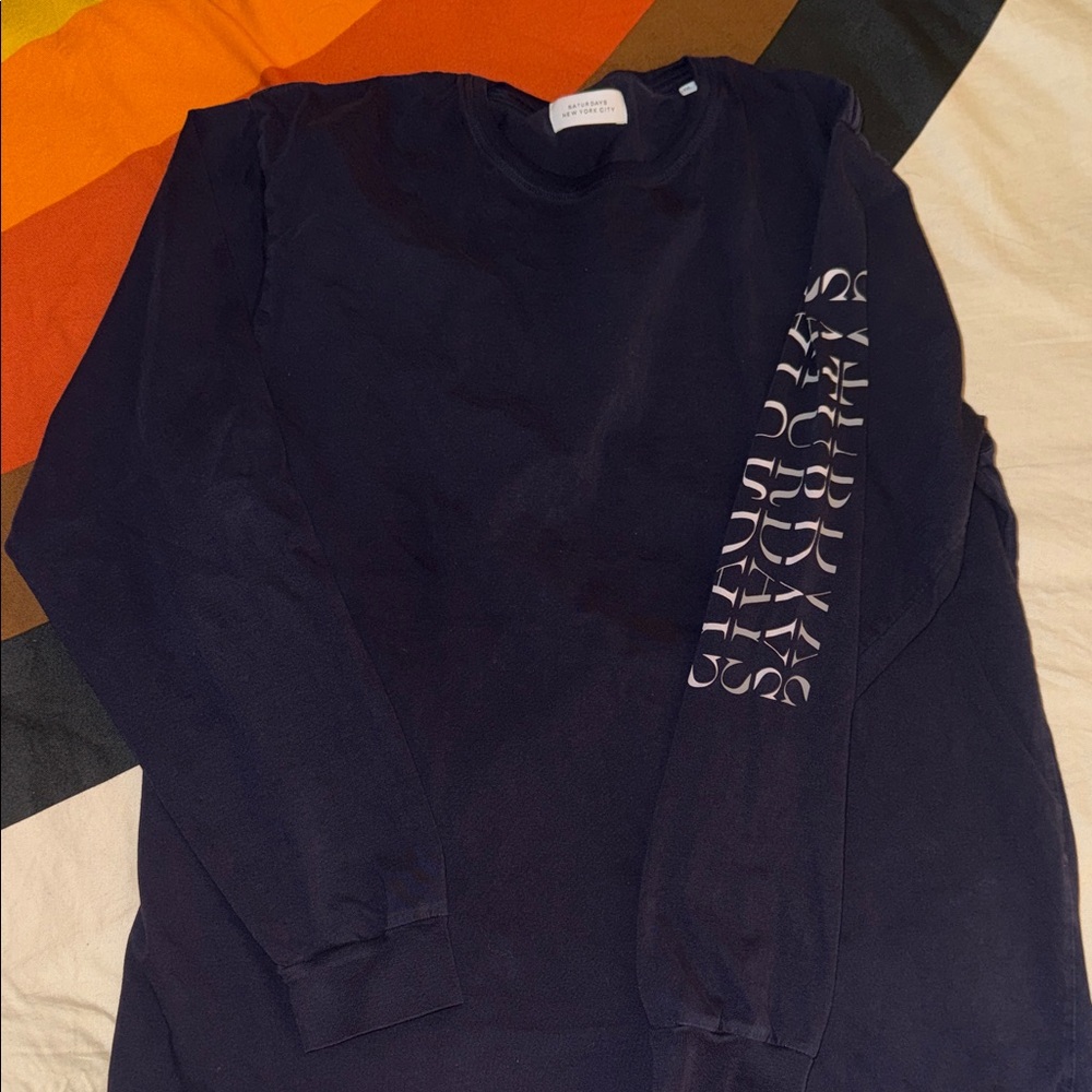 Saturdays New York City Navy Long Sleeve Tee